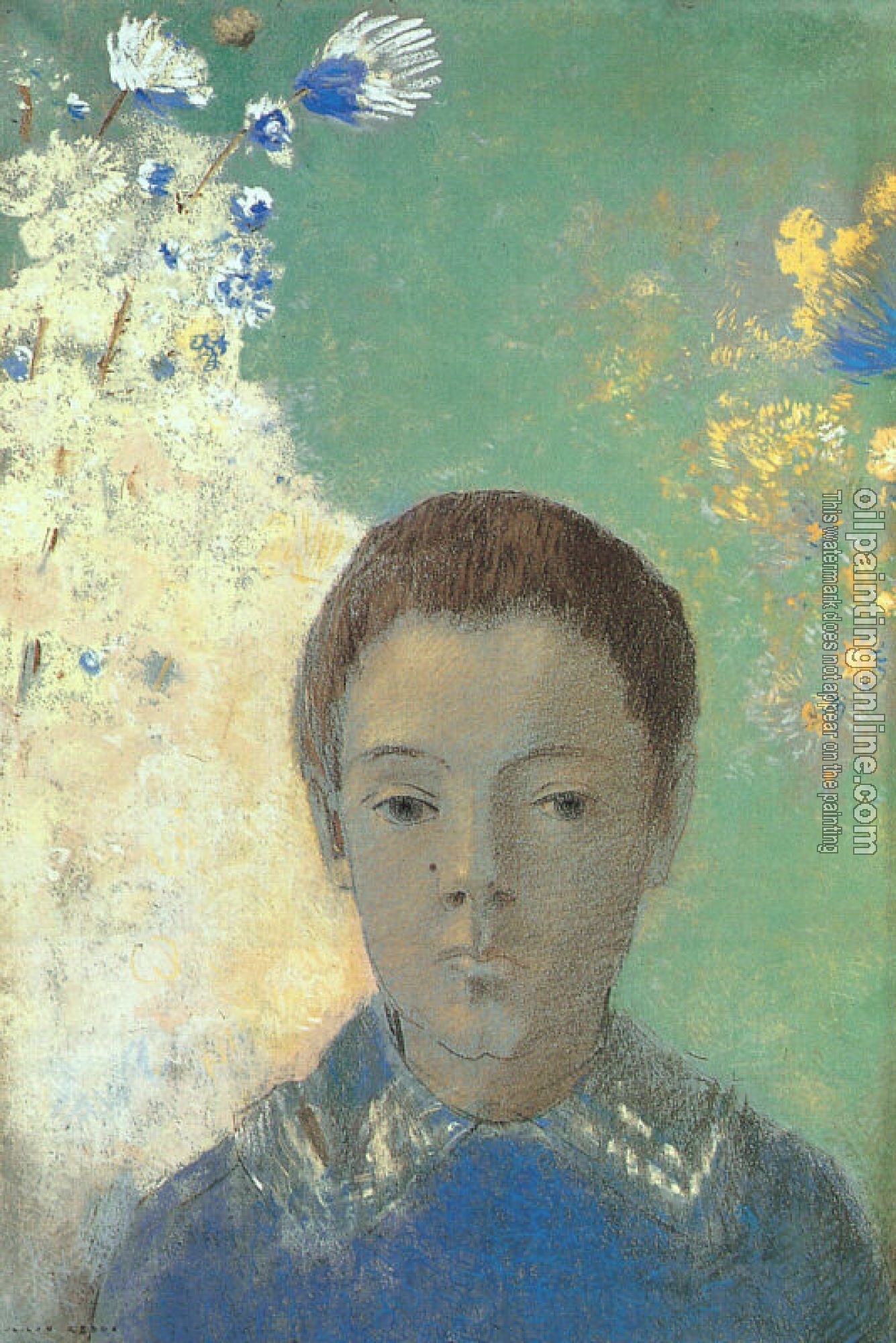 Redon, Odilon - Portrait of Ari Redon